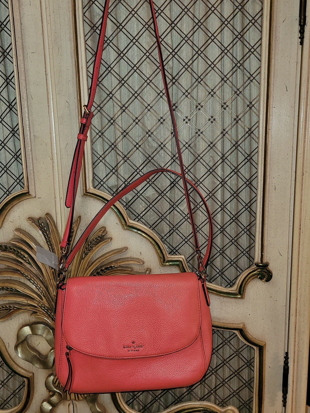 Kate Spade Coral Crossbody Leather Shoulder Bag
